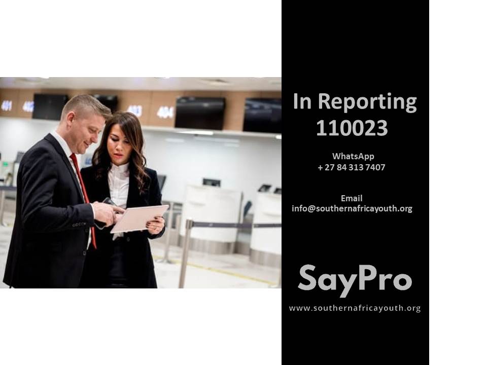 *SayPro Online Course in Reporting ##110023