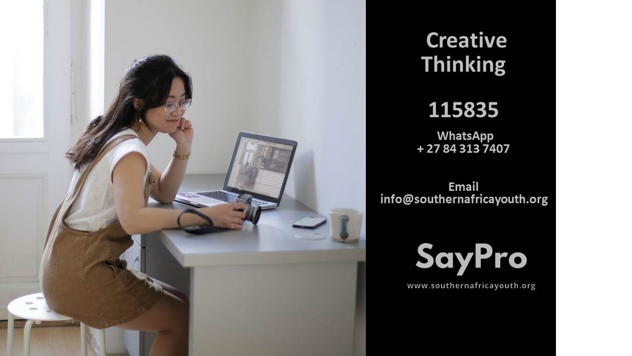 SayPro Online Course in Creative Thinking 115835