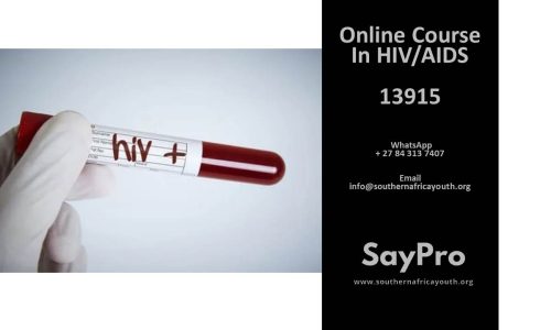 SayPro Training Course in HIV/AIDS 13915