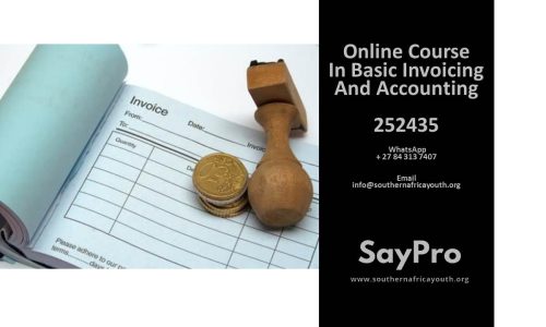 ***SayPro Online Course in Basic Invoicing and Accounting 252435-11241