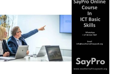 ***SayPro Online Course SAQA 113836 ICT Basic Skills NQF Level 03 Credits 11