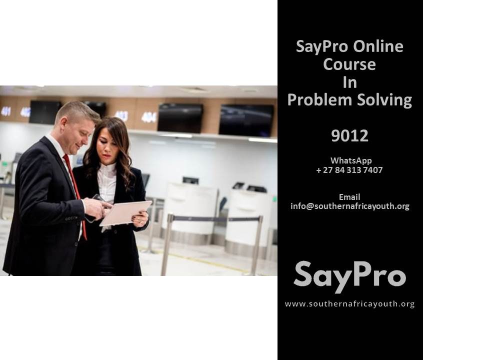 *SayPro Online Course in Problems Solving ##9012