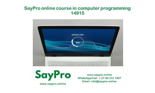 *SayPro Online Course in Design a computer program according to given specifications  14915