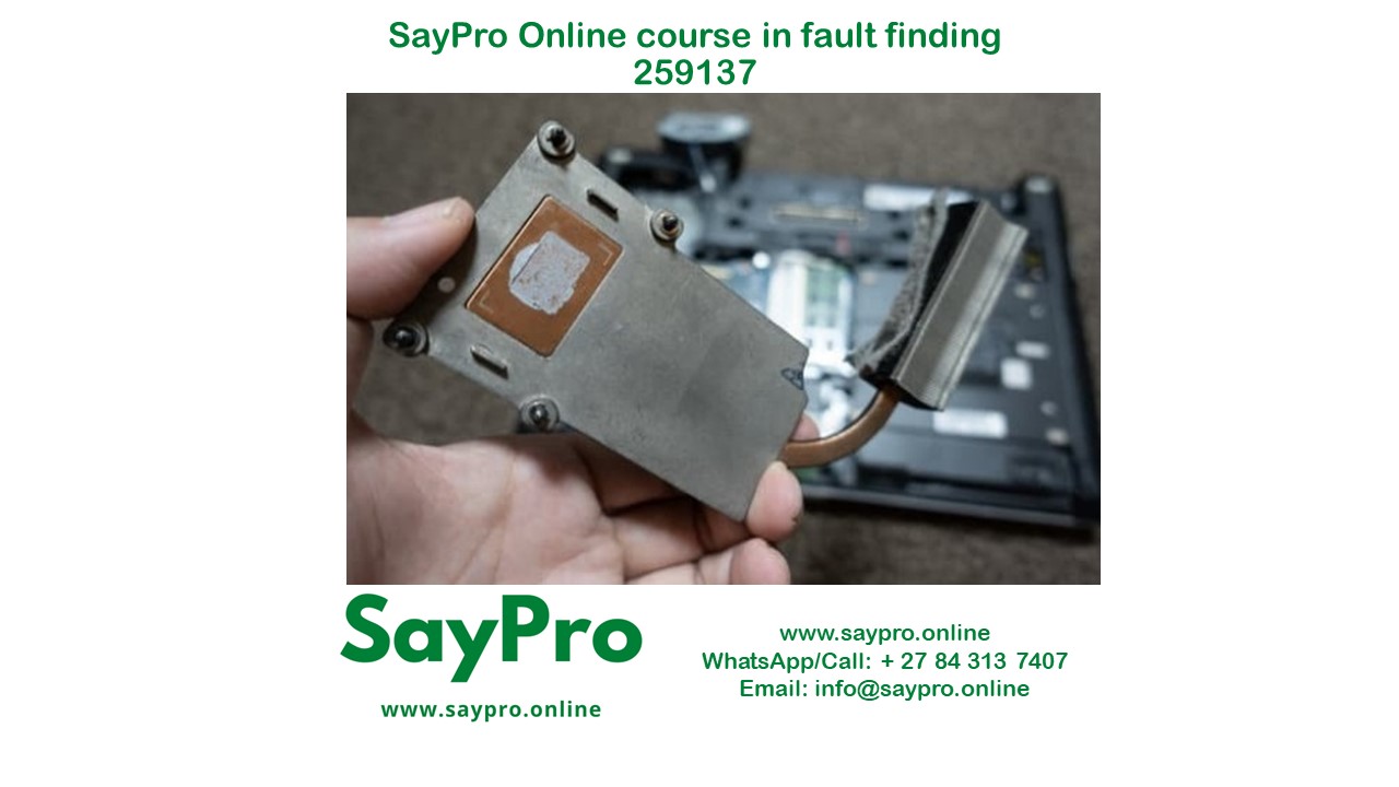 SayPro Online Course in Fault Reporting 259137