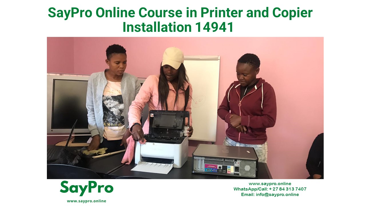 SayPro Online Course in Printer and Copier Installation 14941